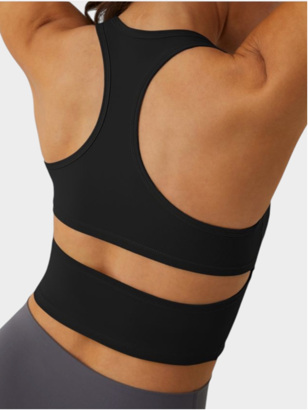 Size 3X Harala Plush U Neck Racerback Cut Out Cropped Yoga Tank Top